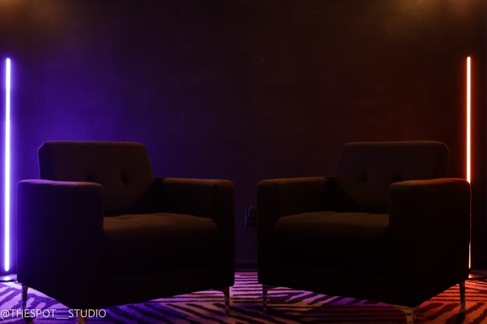 The Spot intimate interview set in Little Rock